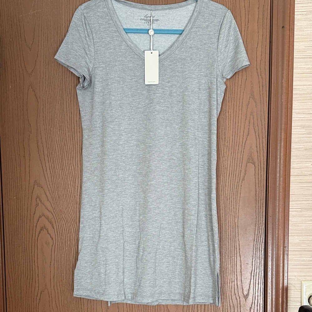 Lusome Gray V-Neck Women's Dress/Sleep shirt